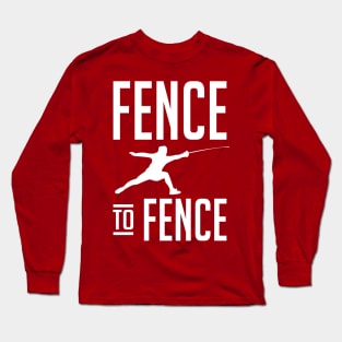 Fence to Fence (white) Long Sleeve T-Shirt